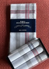 IMPERIAL 100 COTTON HANDKERCHIEFS  Pkg. of 6  Boxed set of 3