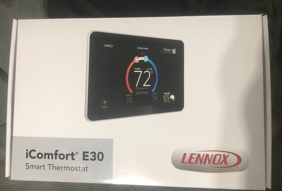 Lennox iComfort E30 Programable WiFi Touchscreen Smart Thermostat HD Display New - Image 3 of 4