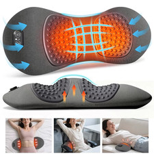 3 In 1 Electric Lumbar Support Pillow Smooth Spine Triple Fusion Back Massager