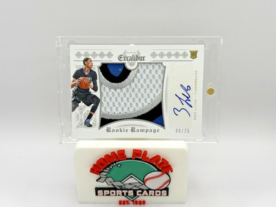 2014-15 Panini Excalibur Rookie Rampage Zach Lavine RC Auto Patch Jersey # 8/25