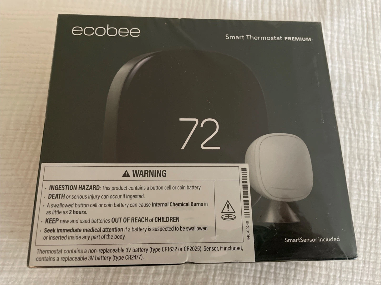 Ecobee Smart Thermostat Premium (EBSTATE601),New,Sealed
Opens in a new window or tab