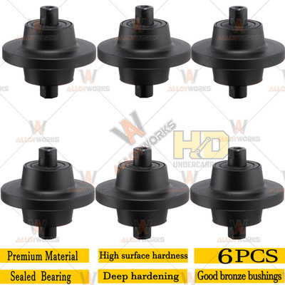 6× Bottom Roller For Yanmar B12-1 B12-2 B14 B15 B17/ YGRY Y12/ Volvo EC14