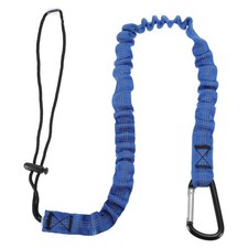 3ft Retractable Tool Lanyard with Metal Buckle Adjustable Loop, Blue