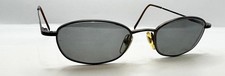 Vintage Giorgio Armani 1006 1168 Brown Oval Metal Sunglasses FRAMES ONLY Italy