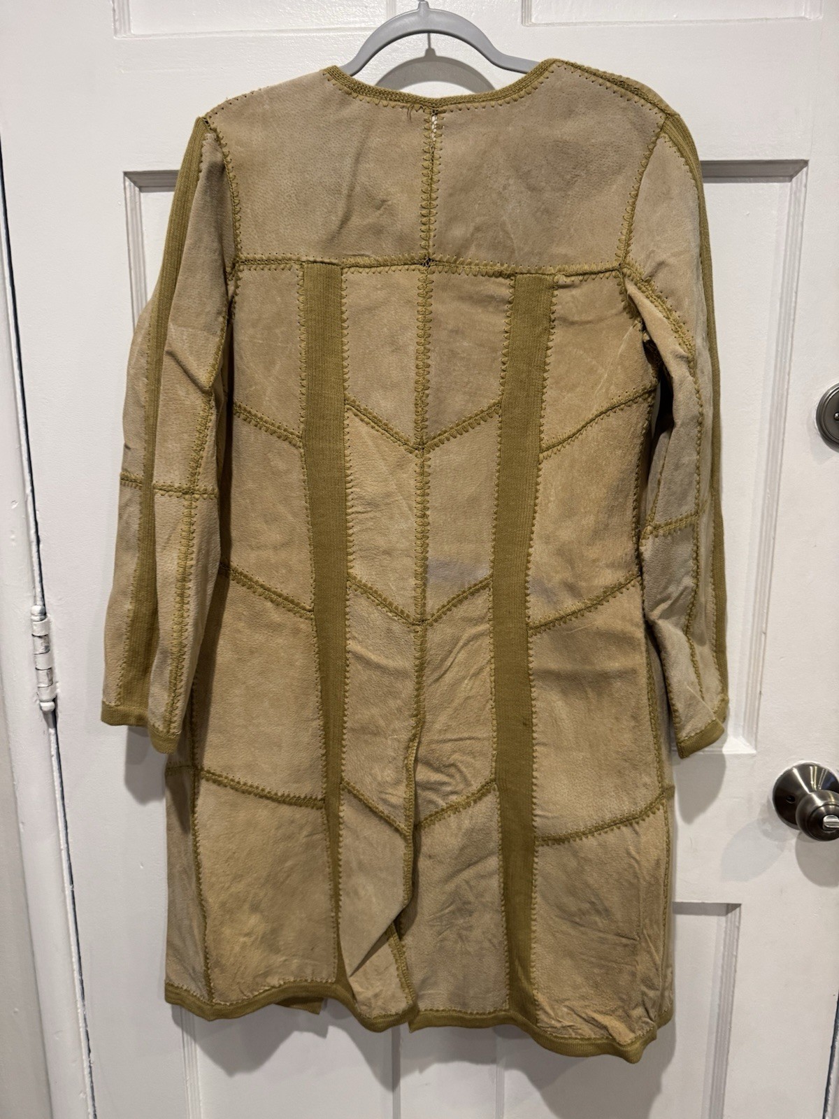 Vintage Suede Essentials Patchwork Suede Coat - image 4