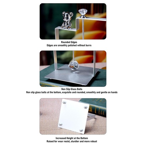 Napkin Holder Flat Paper Napkin Holder Square With Cute Bear Decoration Ball - Picture 9 of 24