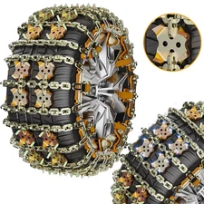 8 Pack Tire Snow Chains for Car SUV Pickup Trucks Wheel Heavy Duty Anti-Skid