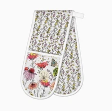 Michel Design Works Double Oven Glove, Posies