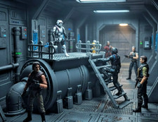 Industrial Oil Rig / Pipeline Diorama 1:18 Scale 1:18 Scale 4" Figures Universal