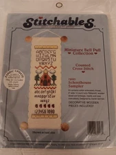 Stitchables Miniature Bell Pull Collection Schoolhouse Sampler Kit 72023 New