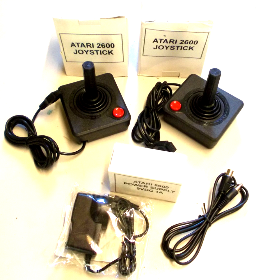 ATARI 2600 REFRESH KIT *ALL NEW*- 1 x Joystick - 1 x Power Supply - 1 x ...
