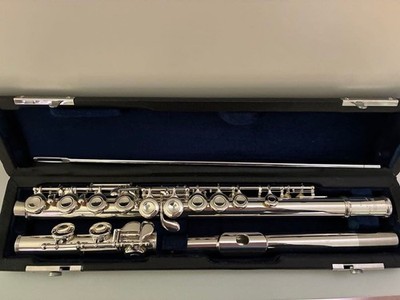 YAMAHA YFL-211 Flute Silver Used With Hard Case | eBay