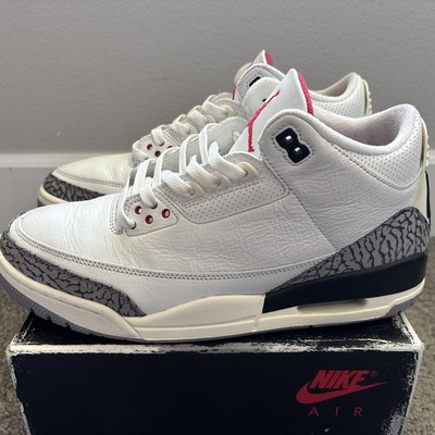 Euc Air Jordan 3 Retro Reimagined 11 White Cement III 4 11