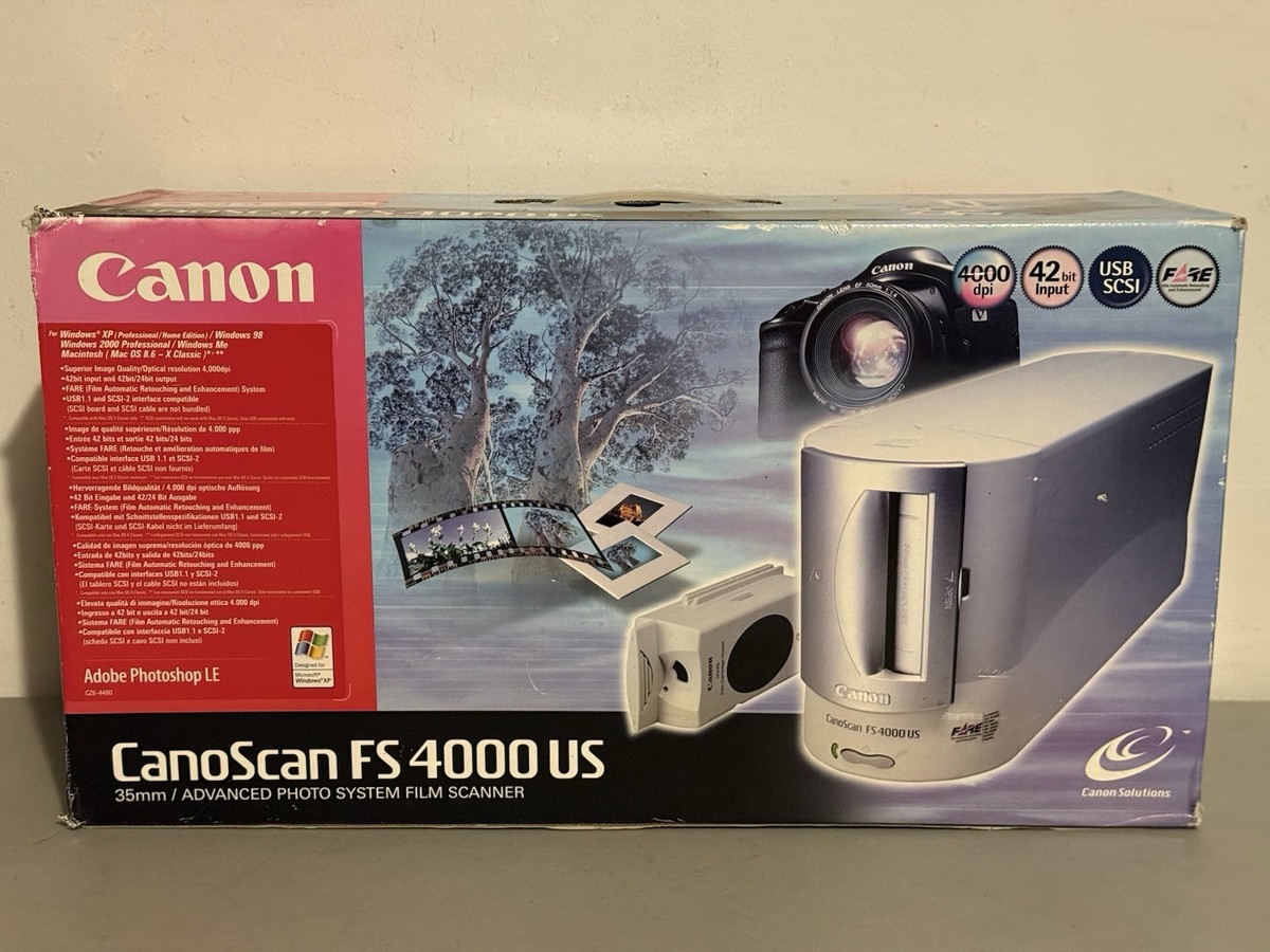 Canon CanoScan フィルムスキャナー FS4000US Canon CanoScan FS4000US Scanner for sale online | eBay