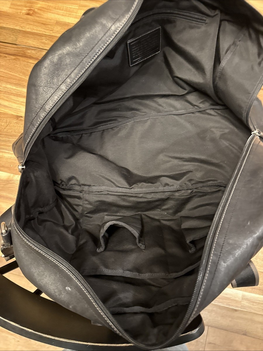 Coach 2way Boston bag, travel bag, Heritage Duffle, black leather