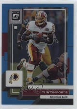 2022 Panini Donruss Optic Aqua Prizm 185/299 Clinton Portis #200 1c35