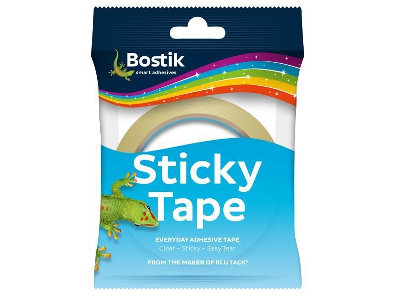Bostik Clear Sticky Tape - 24mm x 50m - Strong & Easy to Tear