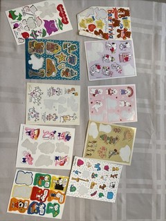 Vintage 1980s Sticker Sheets Lot Of Used Variety Hallmark Sandylion