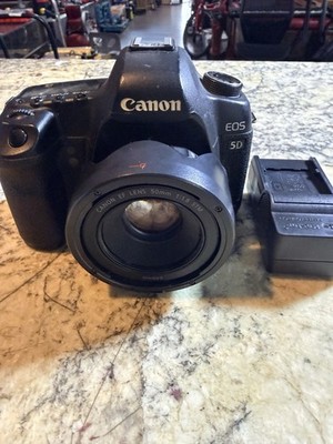 Canon EOS 5D Mark II 21.1MP DSLR Camera with EF 50mm f/1.8 STM Lens