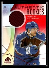 2024-25 SP Game Used Red Jersey Nikolai Kovalenko Rookie Colorado Avalanche #229
