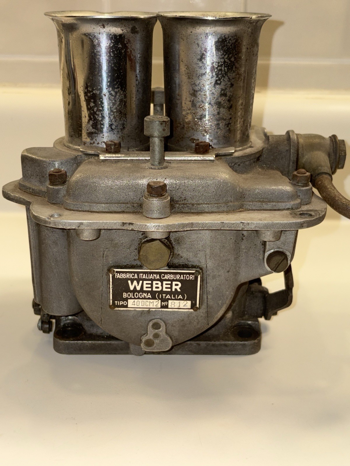 RARE Weber 40 DCM 2 Carburetors Porsche 356 4 Cam Formula 2 SAND CAST RSK 550 GT