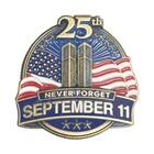 KK-16 September 11th 9/11 pin 25th Anniversary Commemorative Anniversary Lapel P