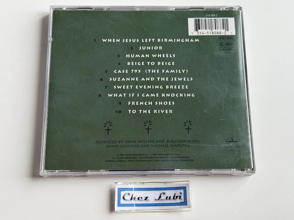 John Mellencamp - Human Wheels - CD Album - 1993 - Mercury - Photo 2/3