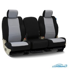2021-2026 Ford Bronco Front Seat Cover - Spacermesh Gray With Black Sides 2021-2026 Ford Bronco Front Seat Cover - Spacermesh Gray With Black Sides