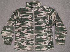 Columbia Youth Boys/Girls Full Zip Fleece Jacket Size 10-12 Camo Camouflage
