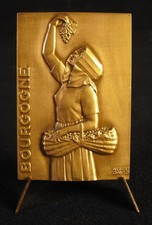 Traditional Costume Medal Burgundy Grape Vine 1972