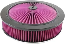 Racing Power Company RPC R2137 14" X 3" Round Top Flow Air Cleaner Kit New