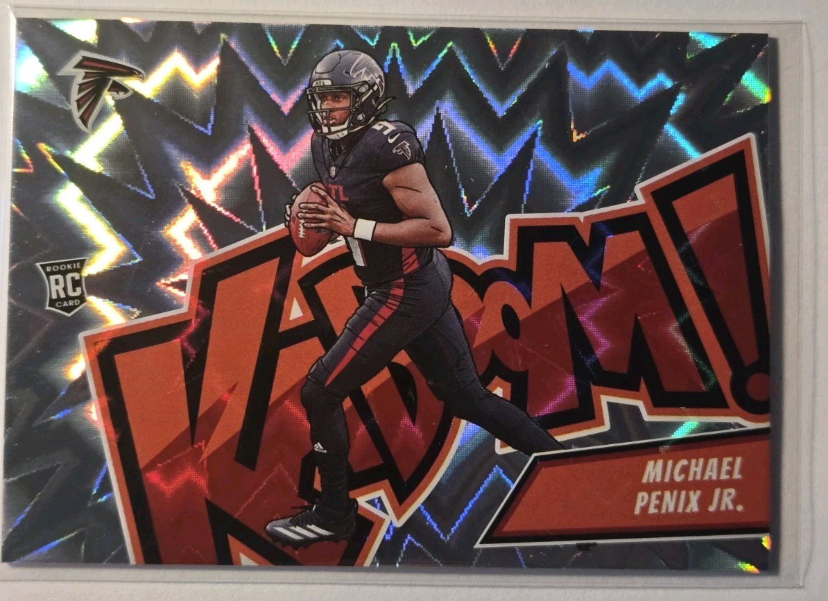 Michael Penix Jr KABOOM! 2024 PANINI ABSOLUTE #14 (RC) FALCONS ROOKIE