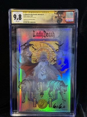 La Muerta/ Lady Death Inferno #1 Frank Cho Legend Holo-Foil Edition CGC 9.8