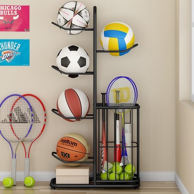 Multi-Function Sports Equipment Storage Racks - Adjustable and Durable Soluti...
