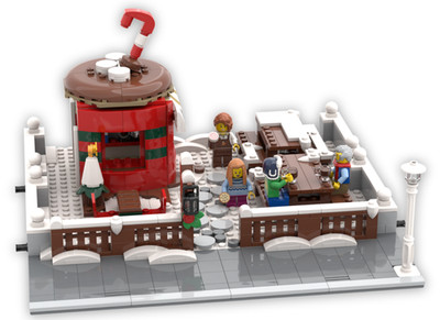 LEGO  MOC Winterlicher Kakaostand 40776 als Modular Building, Neu