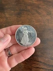 Silver Dollar Eagle Winchester Indiana 1 Oz .999 Fine Silver Round