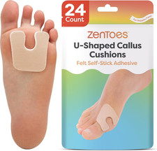 U-Shaped Felt Callus Pads  Protect Calluses from Rubbing on Shoes  Reduce Foot