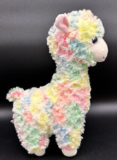 TY Beanie Babies Lola Plush 11.5" Colorful Rainbow Llama Stuffed Animal 2018