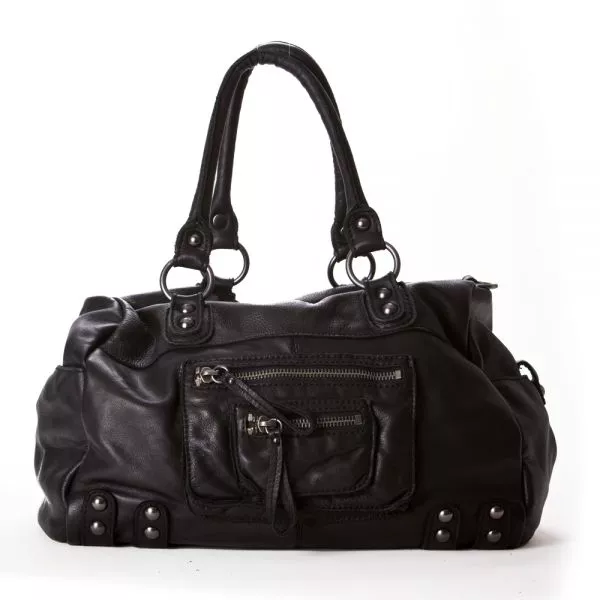 Linea Pelle Overnight 24 Hr Tote Bag Black NWT eBay