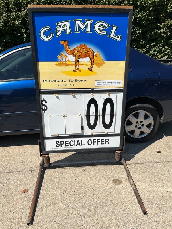 Camel Cigarettes Outdoor Wind Sign
