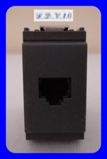 ✔️Presa Connettore Telefonico RJ116/4🔷Colore Grigio Scuro🔷Vimar Idea✔️