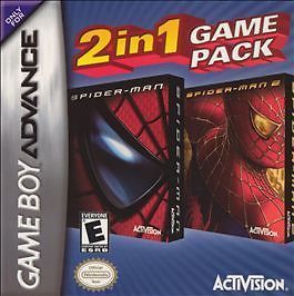 2 in 1 Game Pack: Spider-Man/Spider-Man 2 (Nintendo Game Boy Advance, 2005)