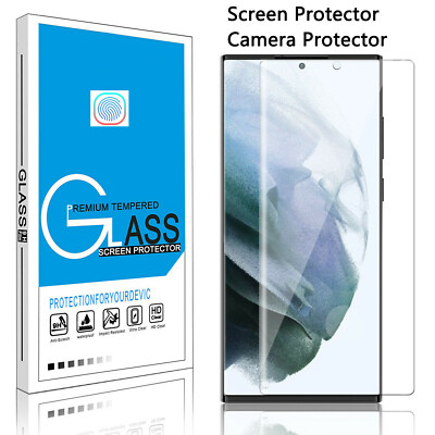For Samsung Galaxy S22+ Ultra 5G Full Tempered Glass Screen Protector,Lens Cover