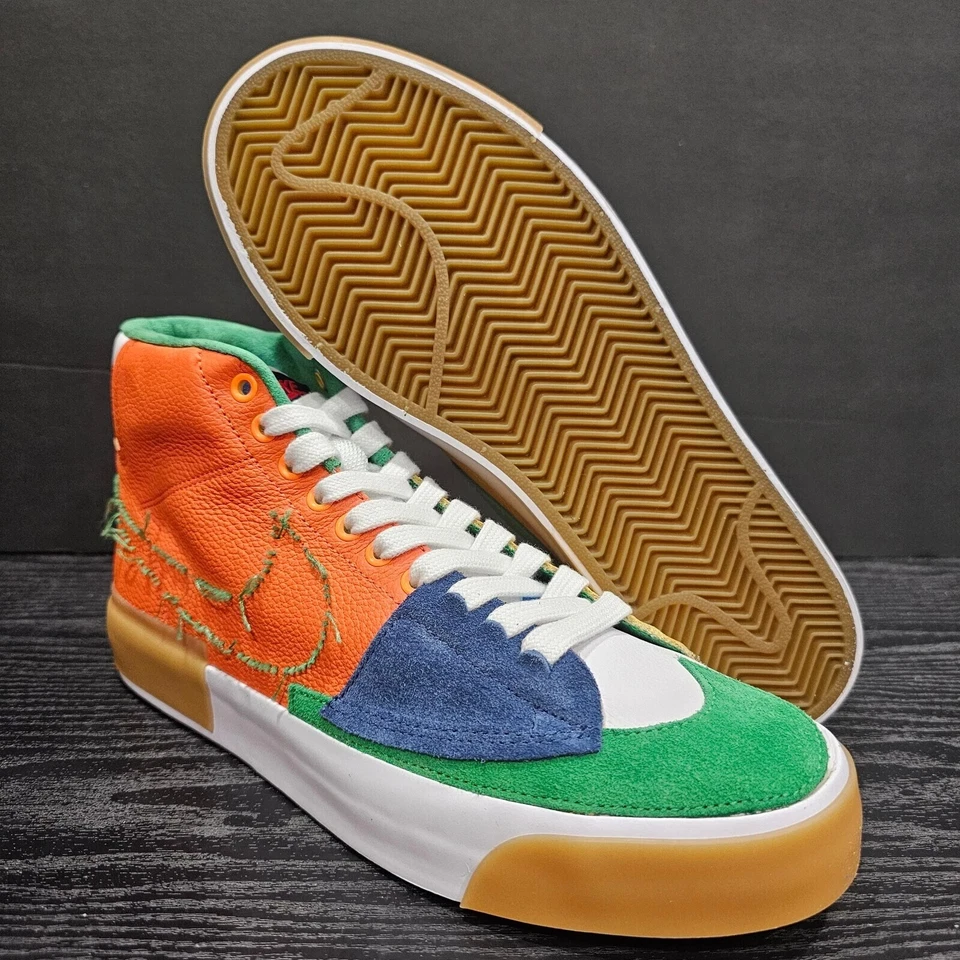 Nike Zoom Blazer Edge SB Mid Multi-Color Men Size 9 / 10 - Image 3 of 4