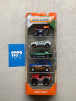 Matchbox Geschenkset Rocky Peaks GKJ09 Ovp 5 Fahrzeuge Mattel Ford Mustang Gt Cs
