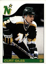Curt Giles - Signed 1985-86 Topps Chewing Gum Card #96