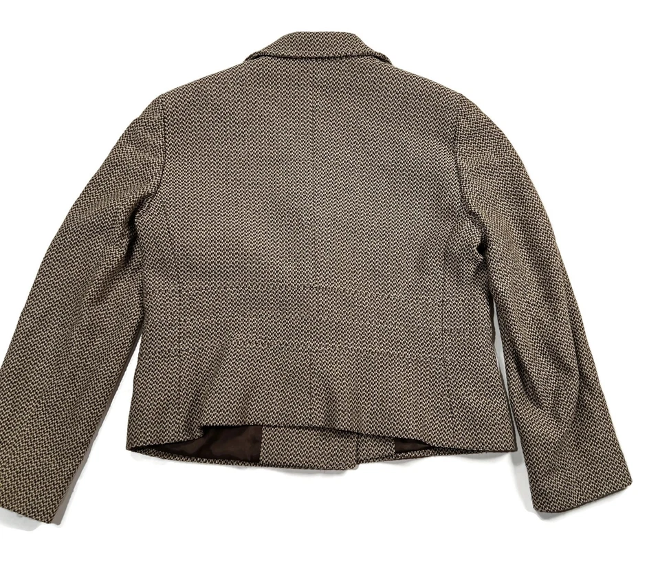 Blazer Armani Collezioni Mezcla Lana Mujer 16 Doble Pecho Italia Chaqueta Foto 2 de 4