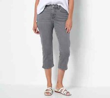 Curves 360 by NYDJ Slim Straight Capri Jeans Reg 06 a522311 --