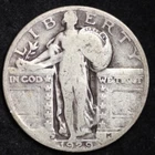 1929-D Standing Liberty Quarter Silver GOOD / VG FULL DATE FREE SHIPPING!