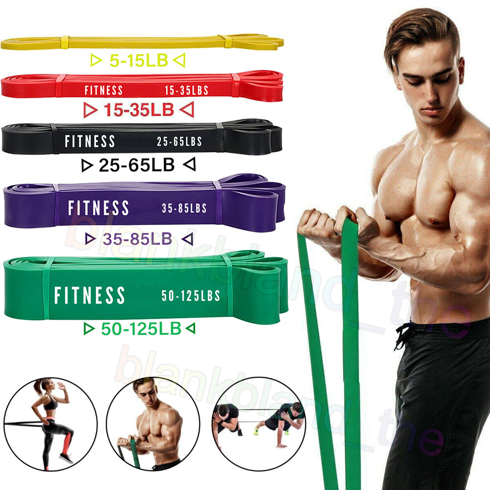 Resistance Bands Exercise Sports Loop Fitness Home Gym Yoga Latex Set Or  Singles